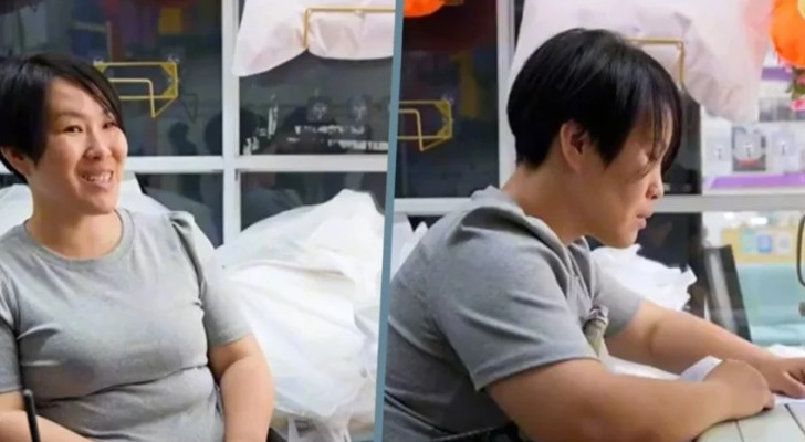 بلا أطراف وبقوة الإرادة فقط.. امرأة تخيط الملابس بعضلات بطنها!