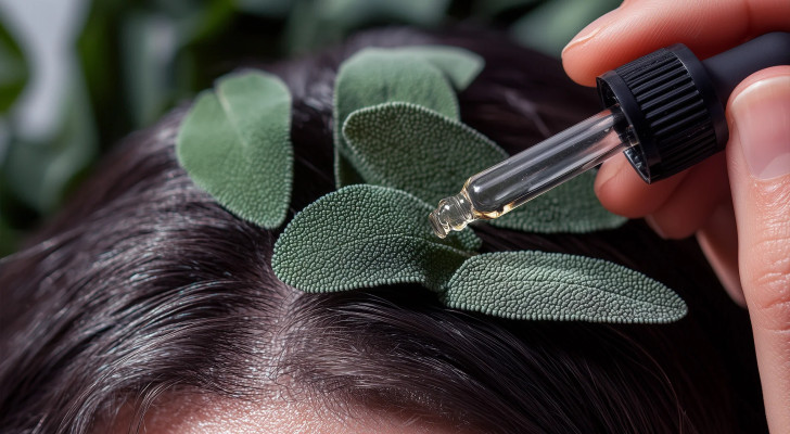 احصلي على شعر داكن وصحي مع ماسك الميرمية الطبيعي