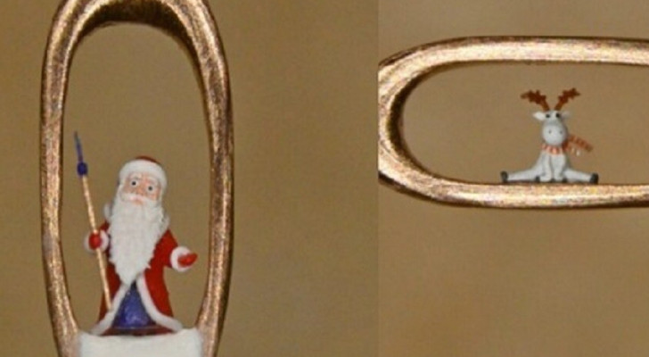 بارتفاع 1.4 ملم.. فنان روسي يصنع أصغر بابا نويل في العالم