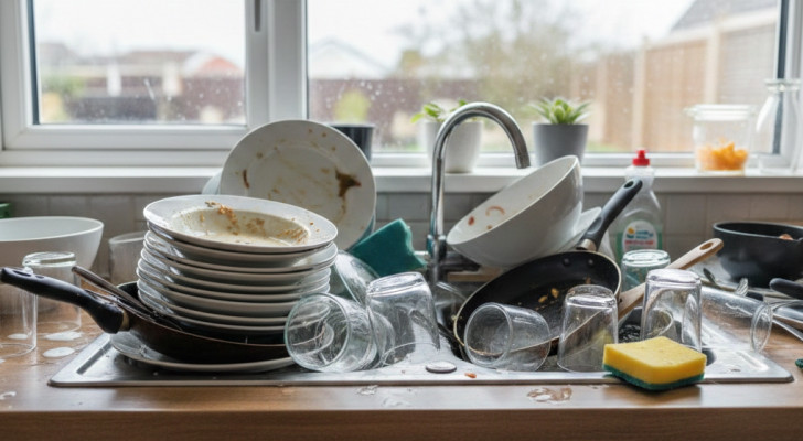 لا تتركي الصحون في مجلى المطبخ طوال الليل.. السبب كارثي!