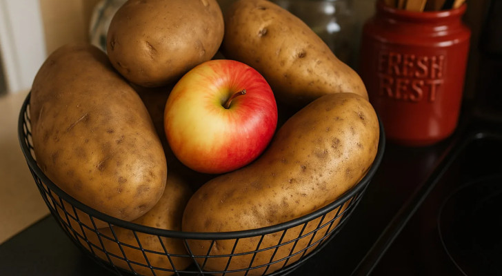 حيلة لا تصدق: لماذا يوصي الخبراء بوضع تفاحة بين حبات البطاطا في سلة التخزين؟
