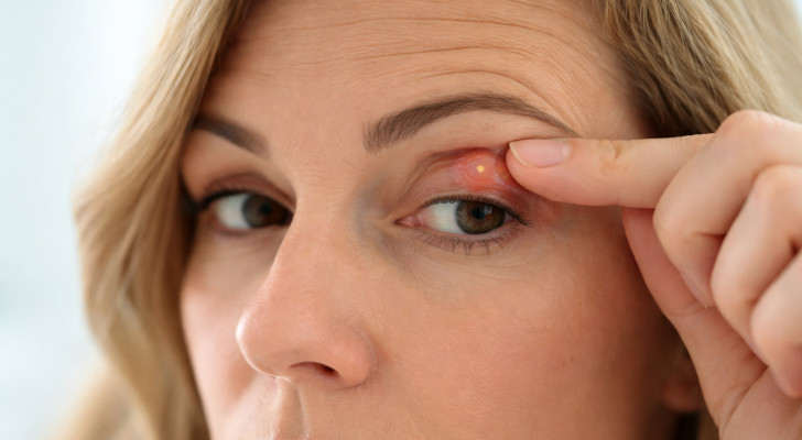 ما سبب تكرار ظهور الكيس الدهني حول العين عند امرأة في الأربعين؟