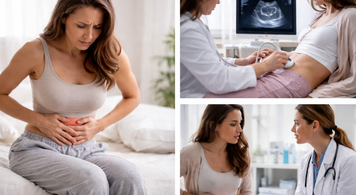 امرأة تشكو من ثقل أسفل البطن دون سبب واضح.. ما التشخيص المحتمل؟