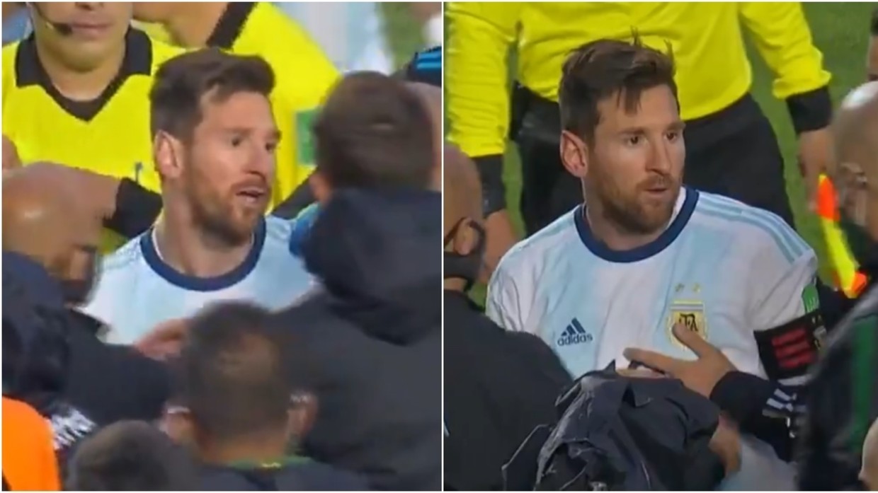 ميسي يشن شجار داخل الملعب عُقب مُباراته مع الأرجنتين - فيديو
